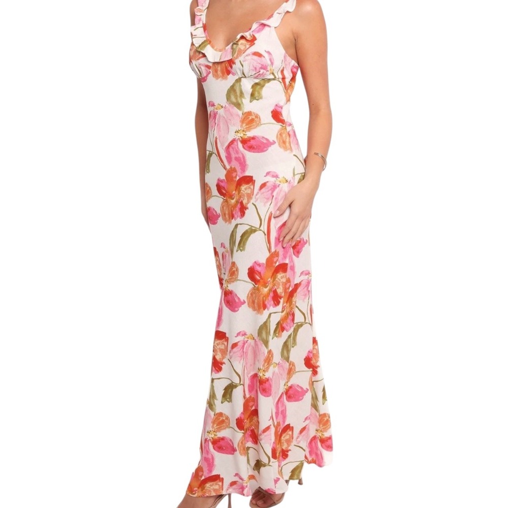 Petal & Pup Beckie Maxi Dress - Everlyn Floral Print  - Sz LG - NWT